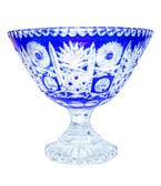 Crystal cobalt bowl