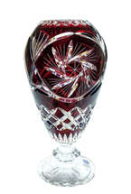 Ruby crystal vase 30 cm Mill Olive