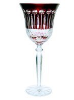 Ruby crystal wine glasses 280 ml French