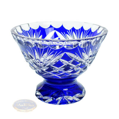 Cobalt crystal fruit bowl 12 cm Pineapple