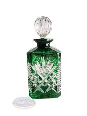 Emerald crystal whisky decanter Pineapple 700 ml