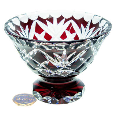Ruby crystal fruit bowl 12 cm Pineapple