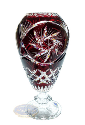 Ruby crystal vase 30 cm Mill Olive