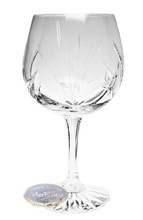 Crystal wine glasses 500 ml 6 Frosted Leaf