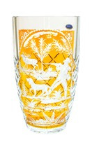 Crystal engraved goblet