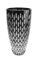 Black crystal vase 20 Stone