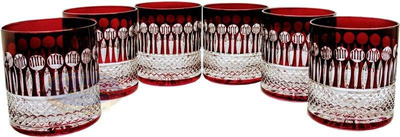Ruby crystal glasses for whiskey 280ml Baccarat