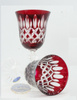 Ruby crystal wine glasses 220 ml Olive grate