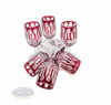 Ruby crystal vodka glasses 25 ml French
