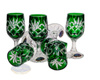 Emerald crystal vodka glasses 25ml Pineapple