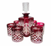 Set di bicchieri e decanter per whisky Frantoio Cobalto