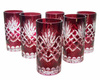 Ruby crystal water and drink glasses 320 ml Pineapple