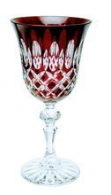 Ruby crystal wine glasses 170 ml Olive grinder