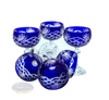 Cobalt crystal champagne glasses 150ml Pineapple