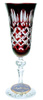 Ruby crystal champagne glasses 150 ml Crate Olive