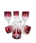 Ruby crystal liqueur glasses Line 45 ml 6 pieces