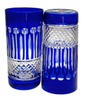 Black crystal water and drink glasses 320ml French