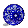 Cobalt crystal legged bowl