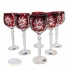Ruby crystal wine glasses 280ml Olive Mill