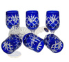 Cobalt crystal vodka glasses 25ml Pineapple