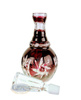 Rubinowa  kryształowa karafka na wódkę 400 ml Młynek  Oliwka