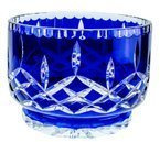 Cobalt crystal bowl