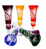 Coloured crystal champagne glasses 170 ml Pineapple