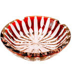 Crystal ruby ashtray Line