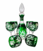 Emerald Crystal Wine Mill Set Olive 6+1