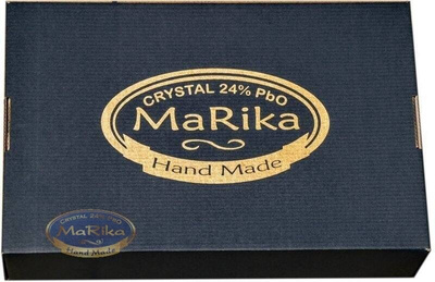 Kolorowe kryształowe kieliszki do szampana 150ml Krata Oliwka