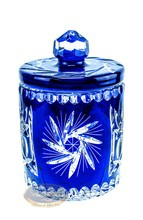 Cobalt crystal chocolate box 16 cm Mill Olive