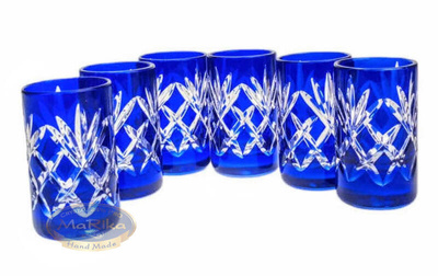 Cobalt crystal vodka glasses 40 ml Pineapple