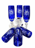 Cobalt crystal champagne glasses 170ml Olive Mill