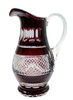 Rubinowy kryształowy dzbanek 1500ml Krateczka