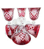 Ruby crystal wine glasses 170 ml Pineapple