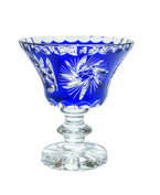 Cobalt crystal platter 12 cm Mill Olive