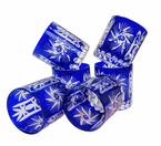 Cobalt crystal whisky glasses 280ml Olive Mill