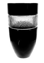 Black crystal vase 30