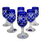 Cobalt crystal vodka glasses 25ml Pineapple