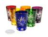 Colored crystal shot glasses 150 ml Olive grinder