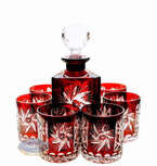 Rubinowy zestaw do Whisky Młynek Oliwka