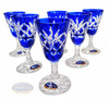 Cobalt crystal vodka glasses 40 ml Pineapple