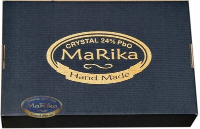 Rubinowe kryształowe kieliszki do wódki 40 ml Ananas