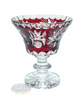Rubinowa kryształowa paterka 12 cm Młynek Oliwka