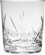 Crystal whisky glasses 280 ml Frosted leaf