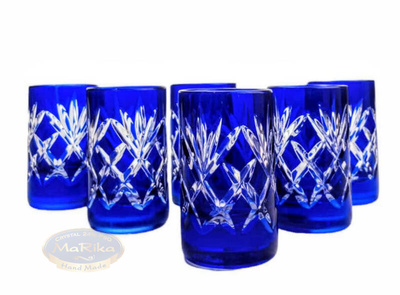 Cobalt crystal vodka glasses 40 ml Pineapple
