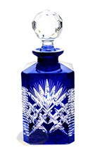 Cobalt whiskey decanter Pineapple