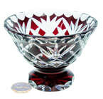 Ruby crystal fruit bowl 12 cm Pineapple