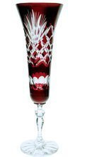 Ruby crystal champagne glasses 170 ml Pineapple