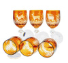 Crystal glasses for winewith hunting motif 130ml